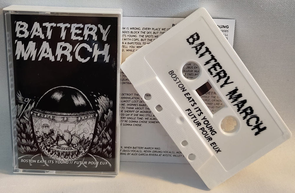 Battery March - Boston Eats Its Young / Futur Pour Eux - lim. Tape Version