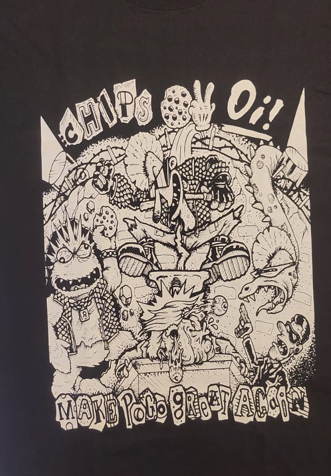 Chips ov Oi! - Make Pogo Great Again - black - T-Shirt
