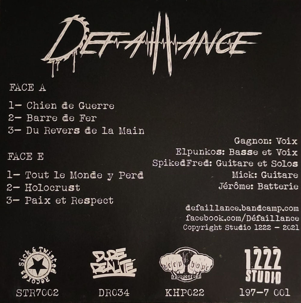 Défaillance – S/T - lim. 200 EP