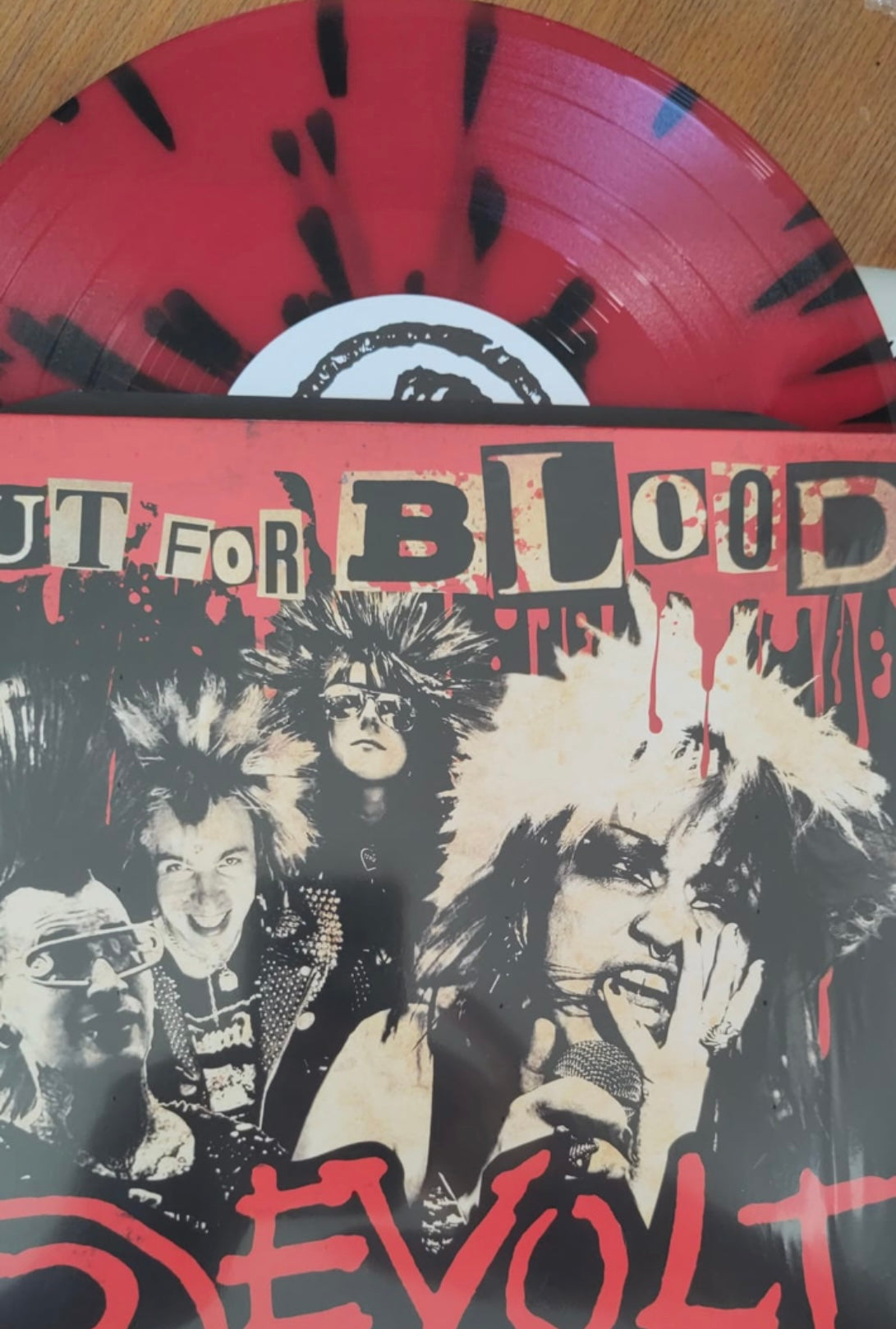Revolt - Out for Blood - clear/red splatter 10"