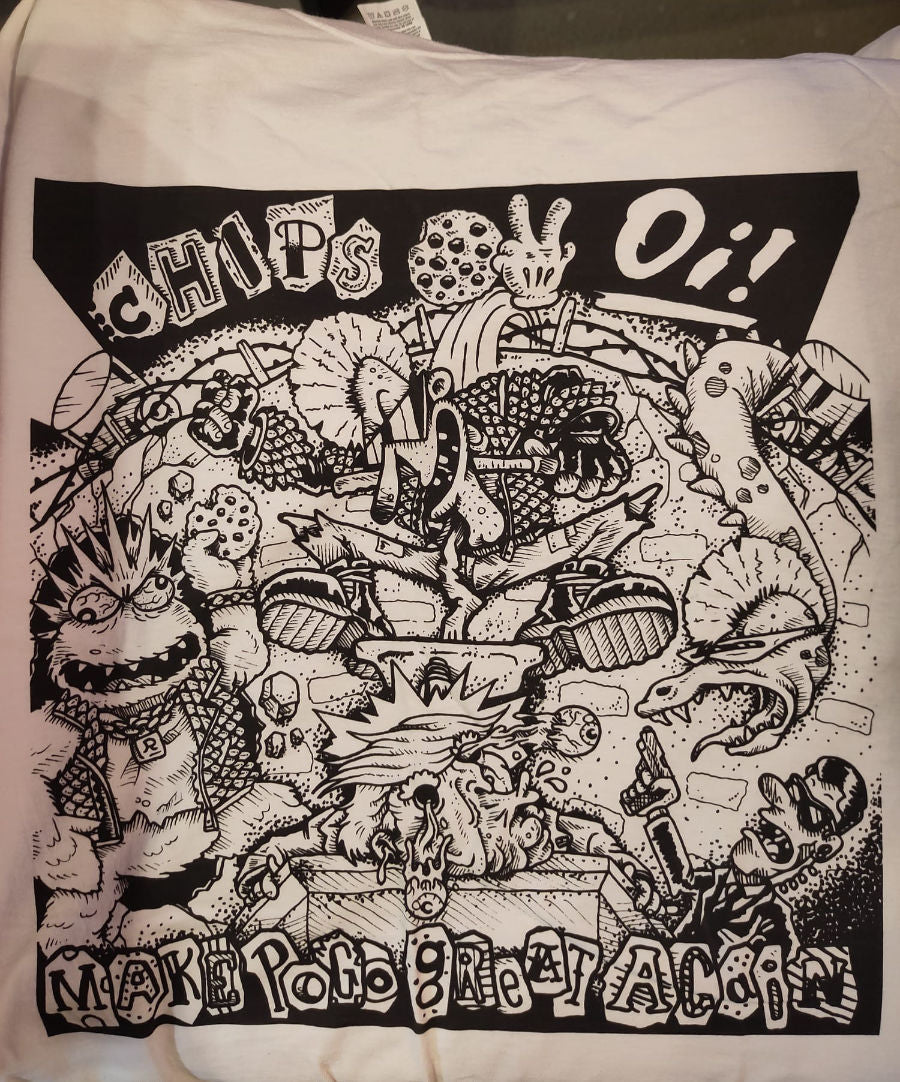 Chips ov Oi! - Make Pogo Great Again - white - T-Shirt