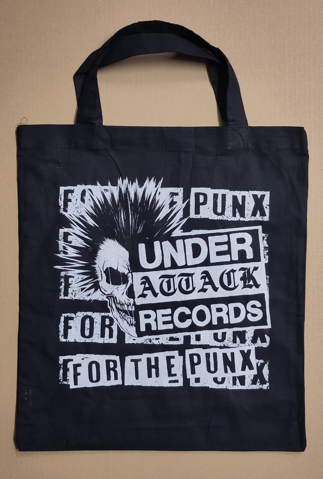 Cotton Bag - Under Attack Records - black