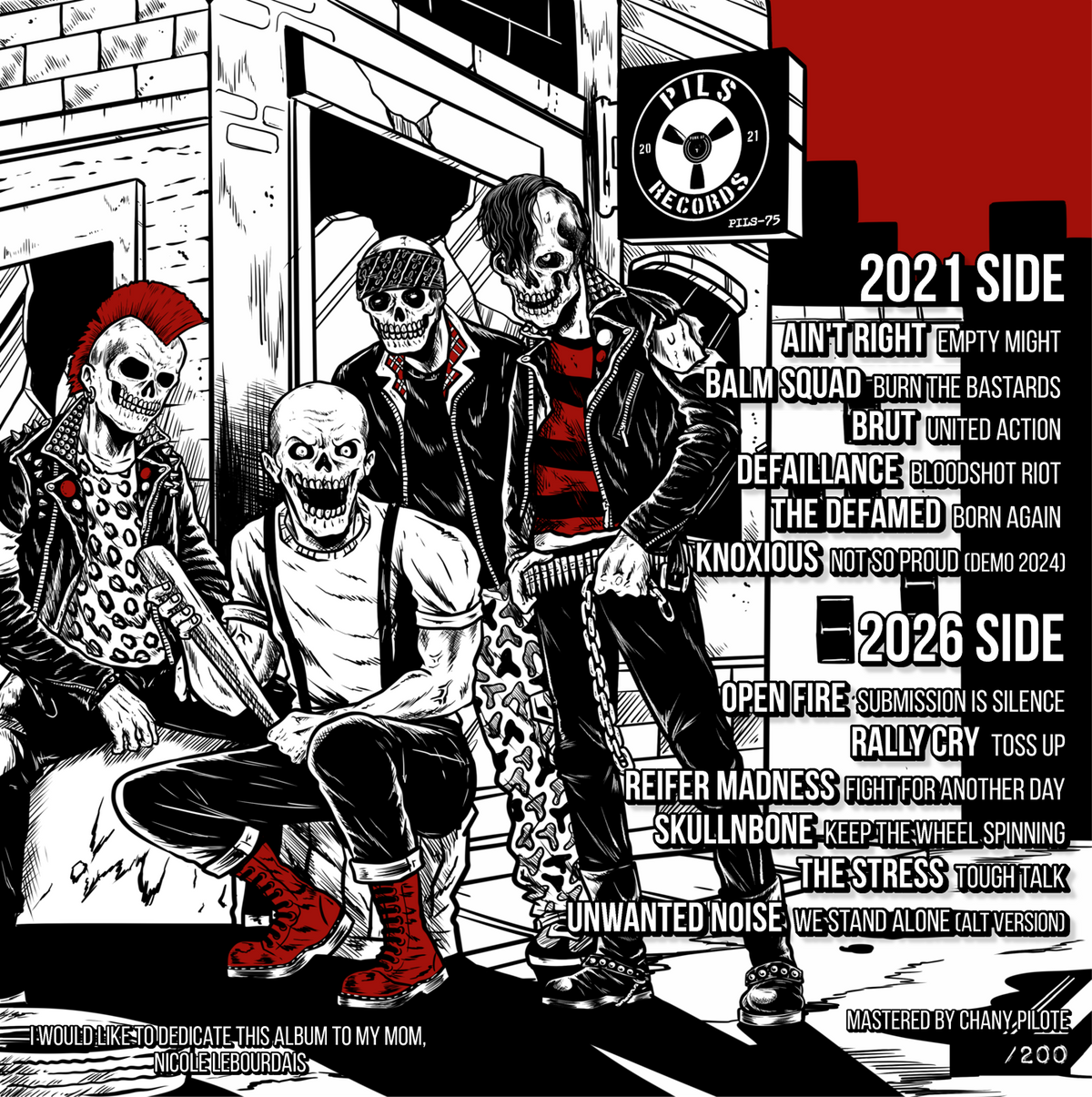 Pils Records - 5th Anniversary Compilation - lim. red with black spot LP