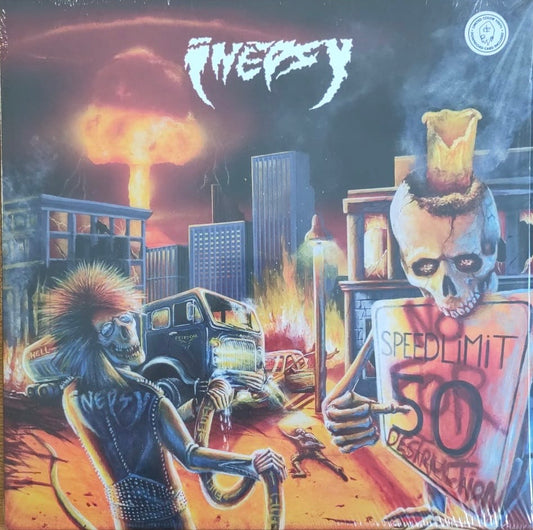 Inepsy – No Speed Limit For Destruction - blood red LP