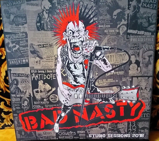 Bad Nasty -  Studio Sessions 2018 - LP lim. 100 red screenprinted B-Side (2nd press)