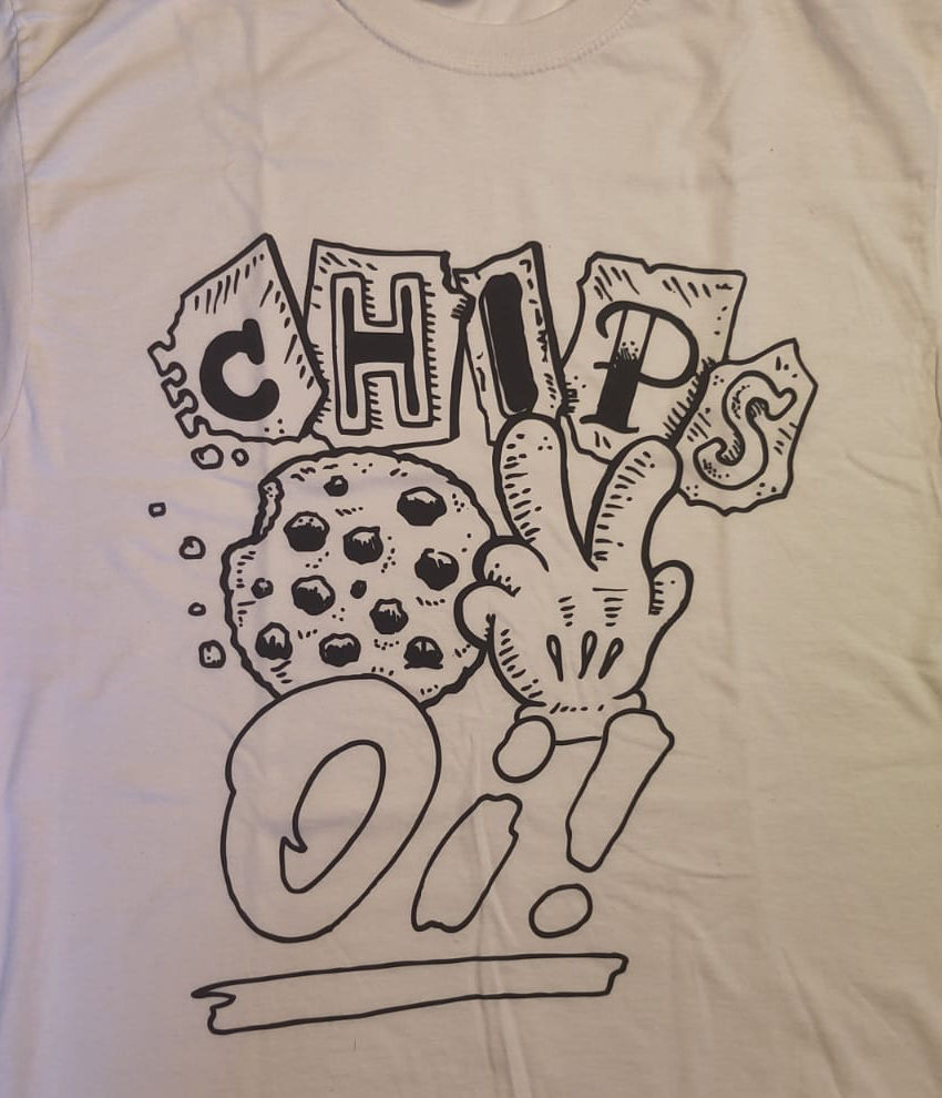 Chips ov Oi! - Chips ov Oi!  - white - T-Shirt