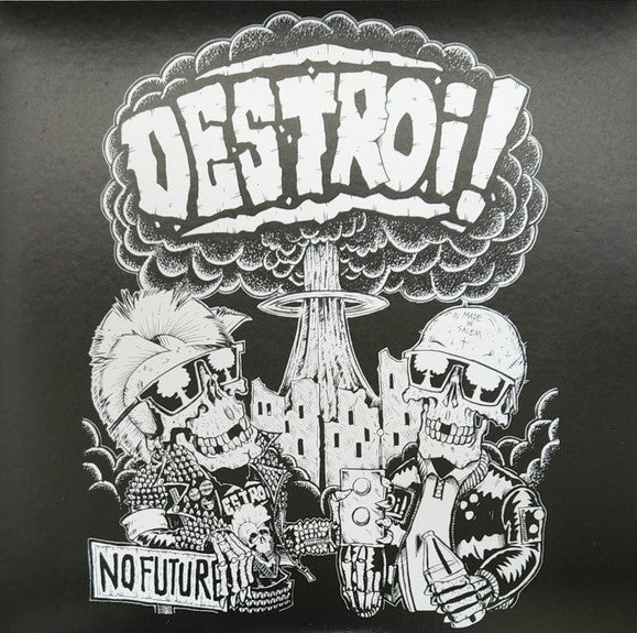 Defected Drones / Destroi! - gray multicolor - split EP