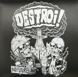 Defected Drones / Destroi! - gray multicolor - split EP