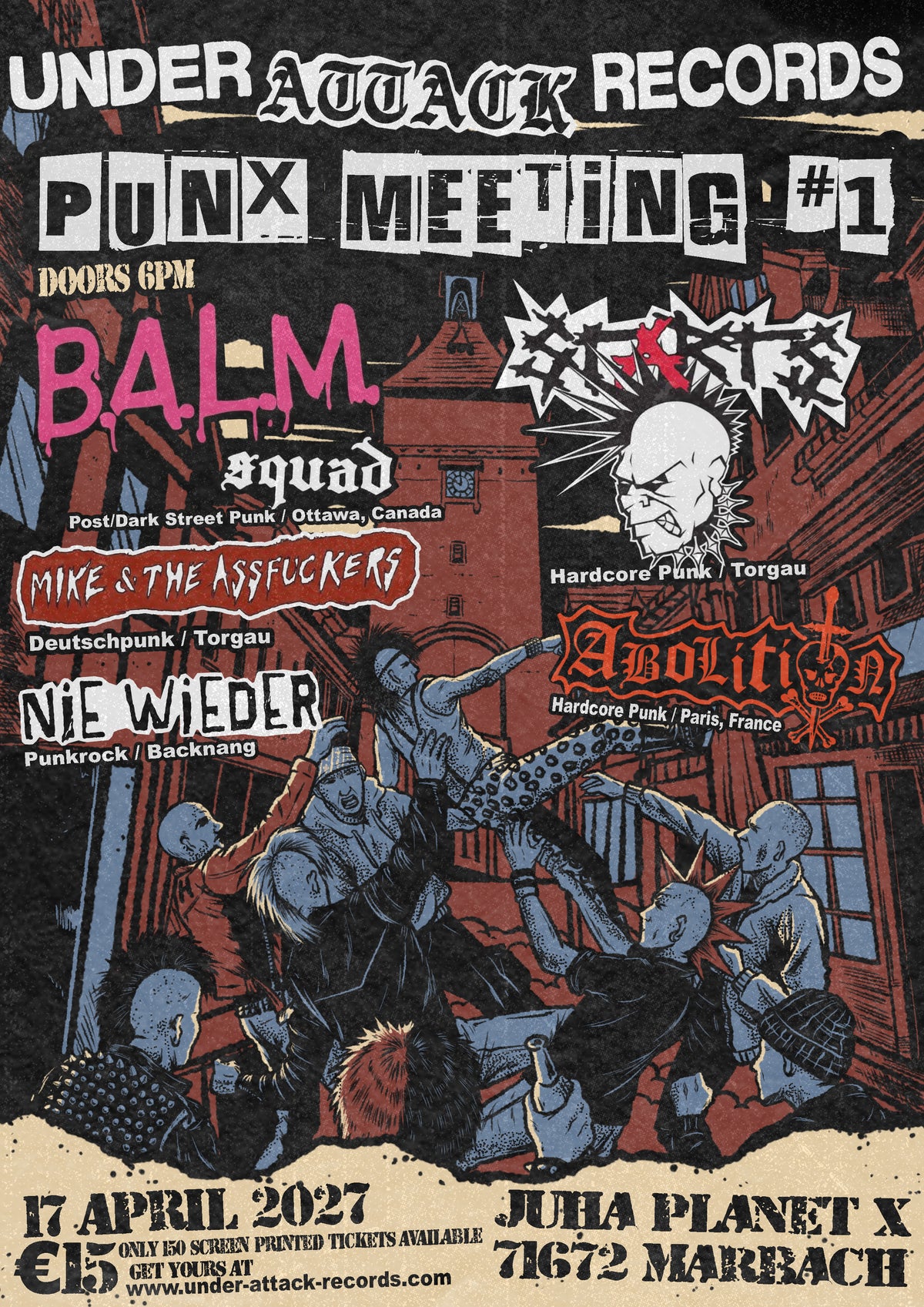 Ticket - Under Attack Records - Punx Meeting #1 - 17. April 2027 (lim. 150 Tickets)