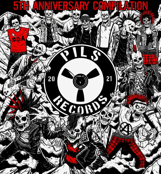 Pils Records - 5th Anniversary Compilation - lim. red with black spot  LP