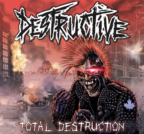 Destructive – Total Destruction - Fire Red Splatter LP
