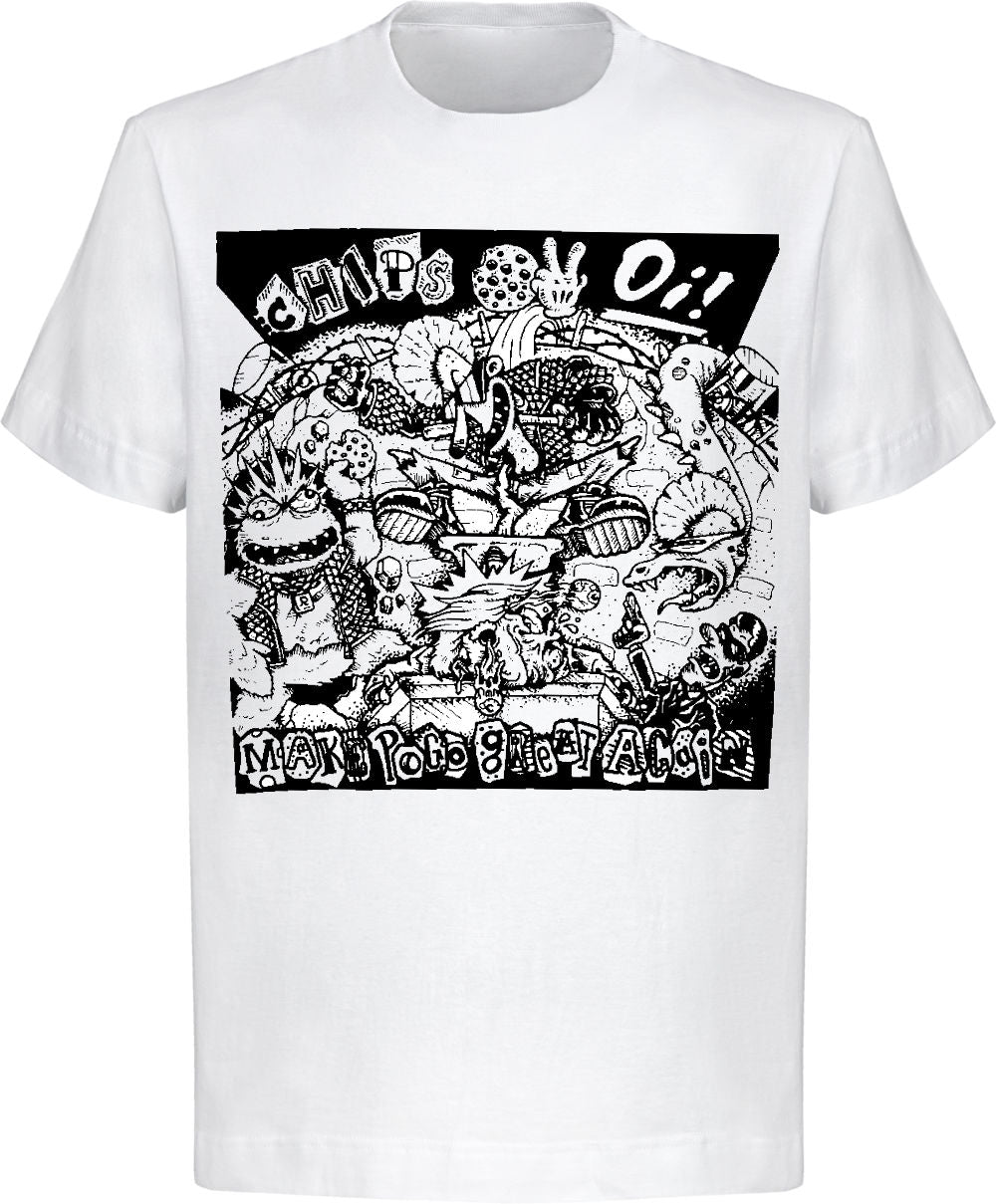 Chips ov Oi! - Make Pogo Great Again - white - T-Shirt