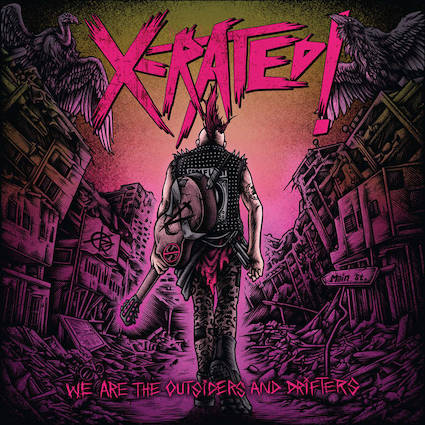 X-Rated! – We Are The Outsiders And Drifters - Yellow W/Black Splatter LP