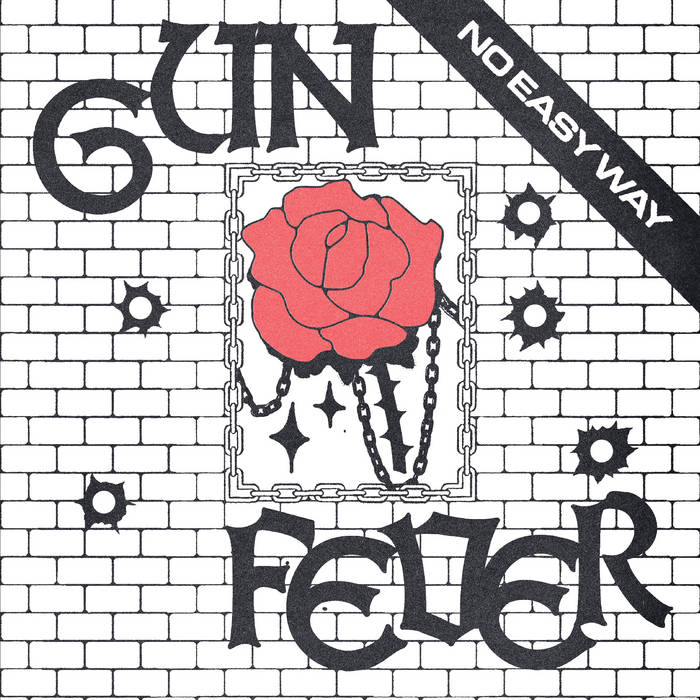 Gun Fever - No Easy Way 12"LP White/Black Swirl
