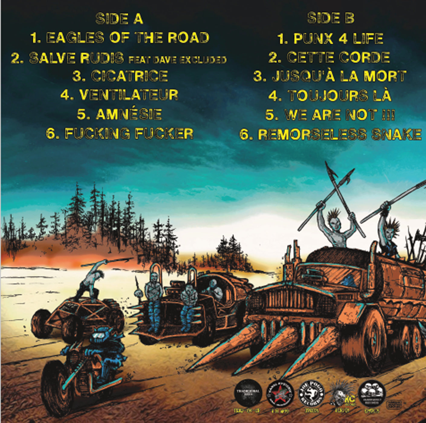 ACIDEZ - In Punk We Thrash - LPKomptoir Chaos – 4 The Eagles Of The Road - lim. green marbled LP + CD