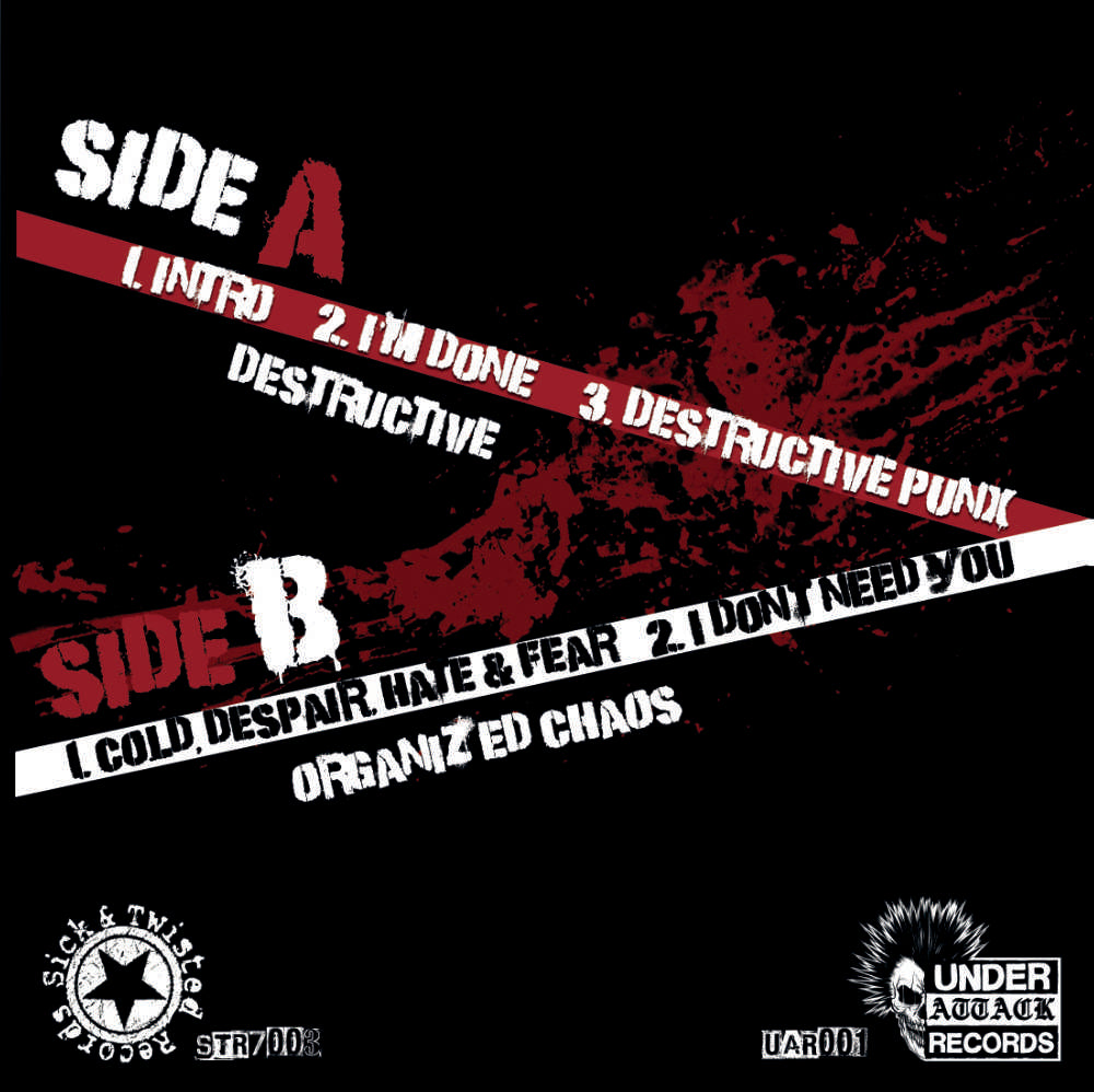 Destructive / Organized Chaos - 7" of Pure Decay - Split EP