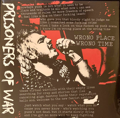 Prisoners of War - Wrong Place, Wrong Time - LP (lim. 250 copies)