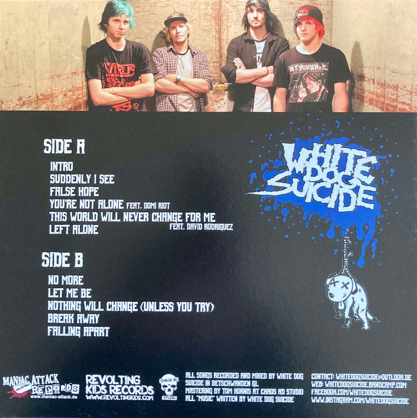 White Dog Suicide - Broken Hearts & Broken Bones - lim. white LP